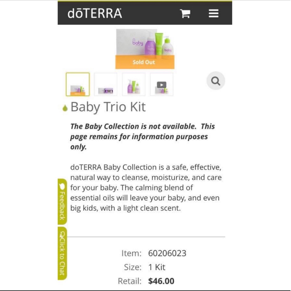 Doterra Baby Kit & On Guard Cleaner - BRAND NEW